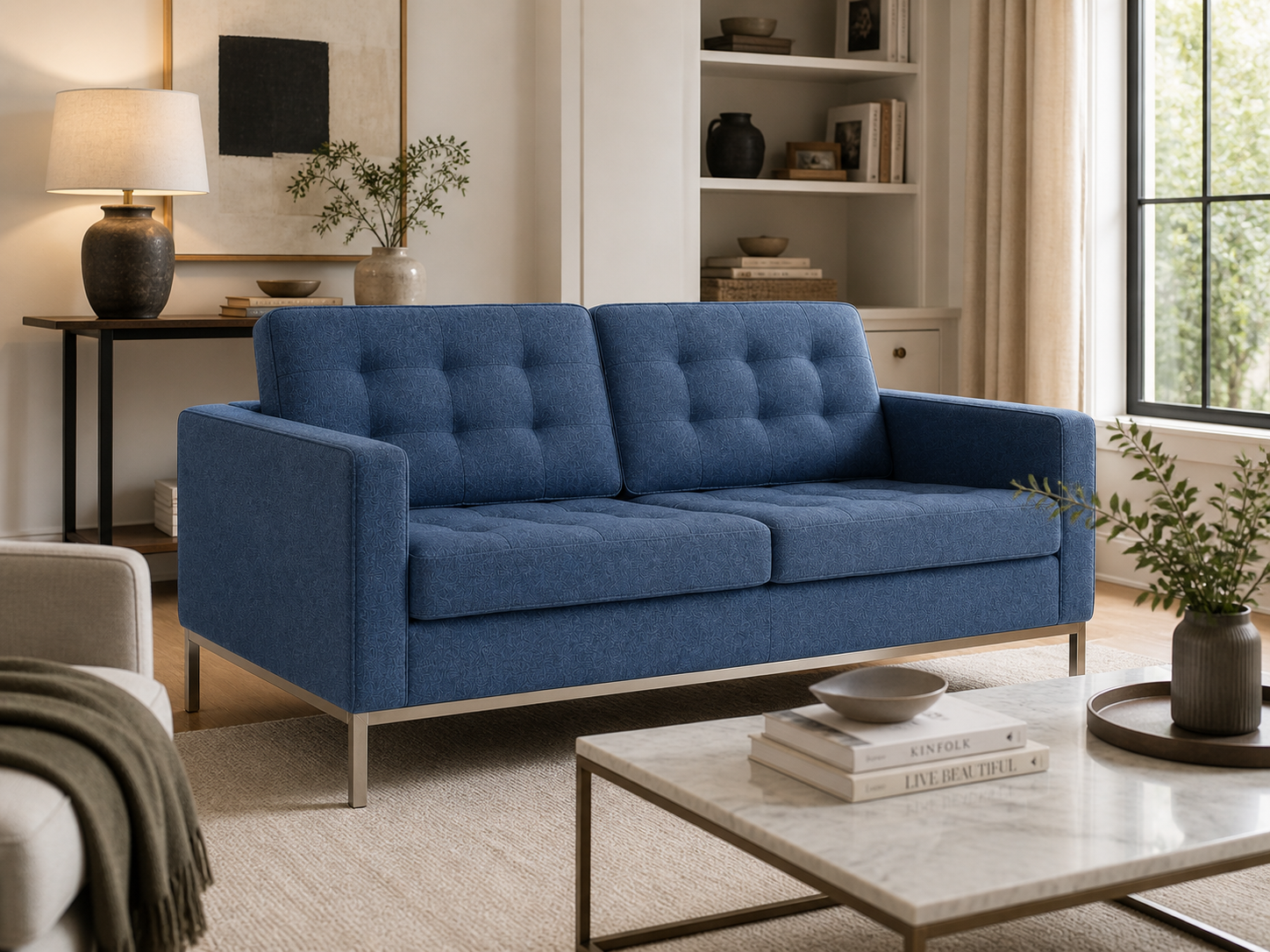 KNOLL LOVESEAT SOFA FOR 2 
