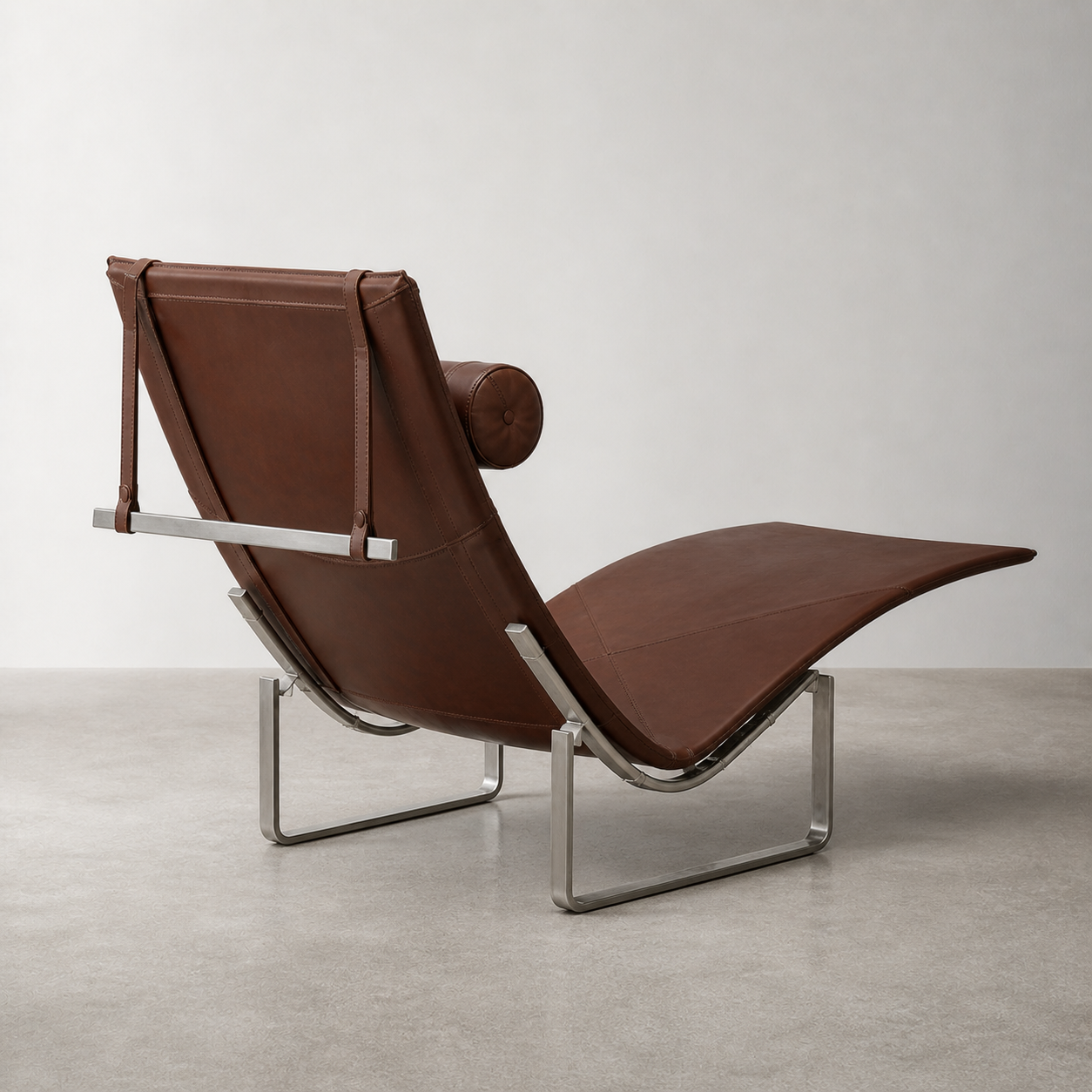 PK24 CHAISE CHAIR (WAX BROWN) - Görsel 3