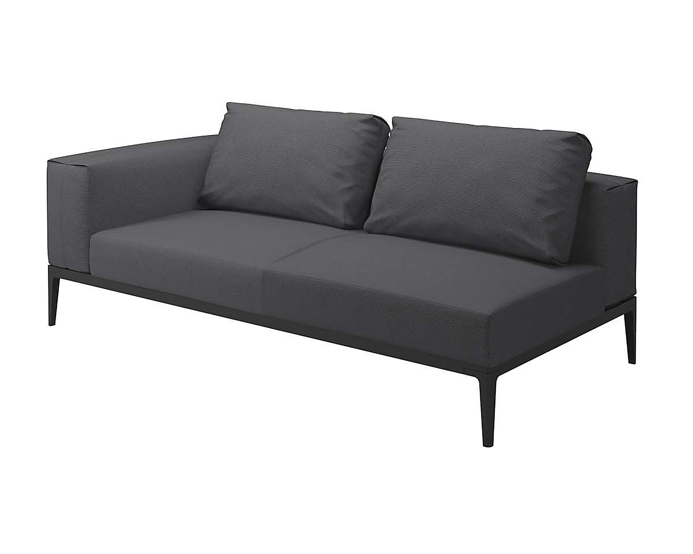 Two Seater with Right Armrest