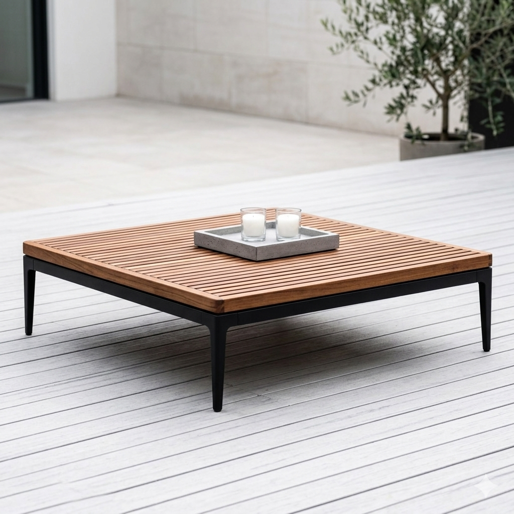 Square Coffee Table - Görsel 3